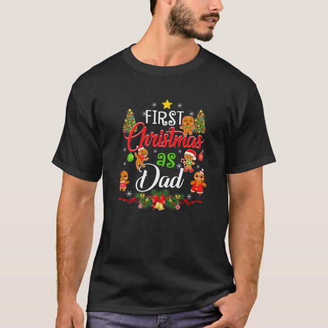Camiseta Primera Navidad, cuando la familia de papá coincid (Anverso)