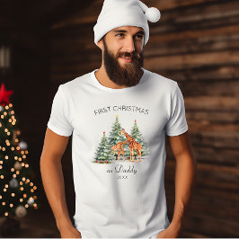 Camiseta Primera Navidad cuando papá papá se aburre con jir