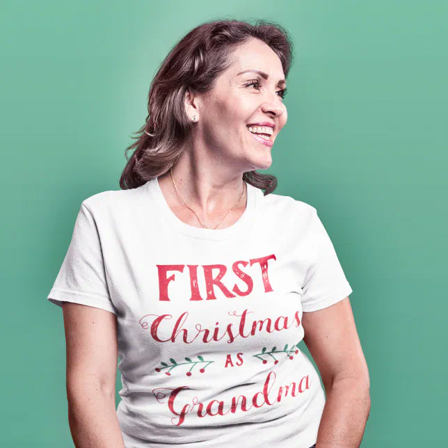 Primera Navidad Camiseta Con Silueta Personalizada Camiseta