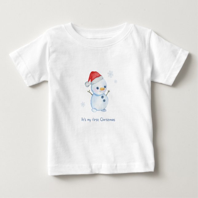 Camiseta ‘Primera Navidad’ personalizada (Anverso)