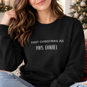 Camiseta Primera Navidad personalizada como Sra. Daniel