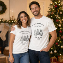 Primera Navidad Personalizada Sr. y Sra. a Juego