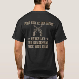 Camiseta Primera norma masculina de seguridad de las armas 