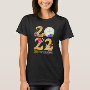 Camiseta Primera Primera Comunión Para Niñas 2022 Lindo Cat