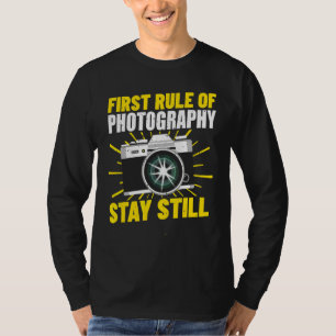 Camiseta Primera Regla De Fotografía   Cameraman Fotógrafo