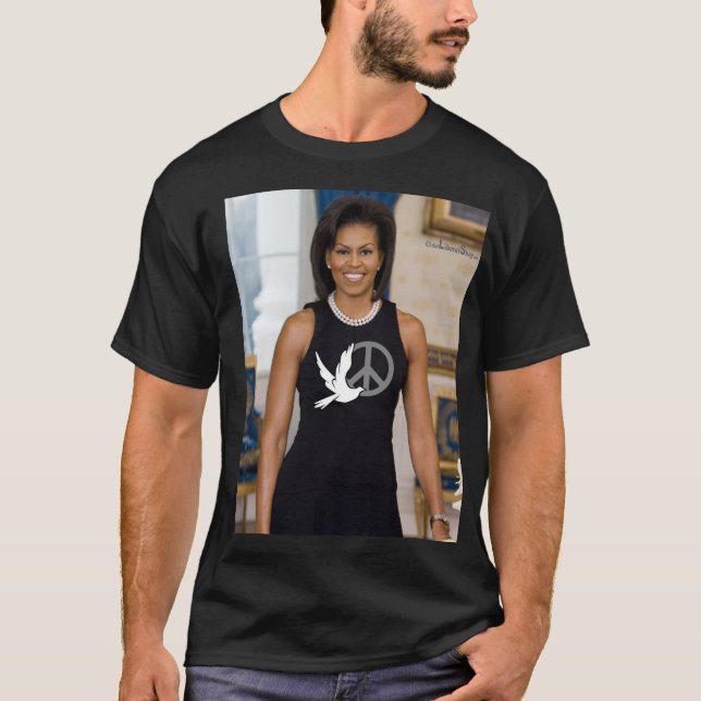 Camiseta Primera señora de Michelle Obama de la paz (Anverso)