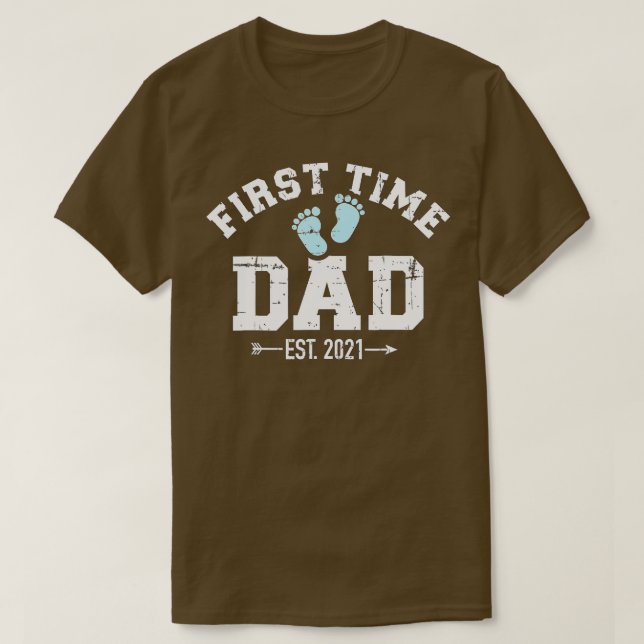 Camiseta Primera vez papá est (Diseño del anverso)
