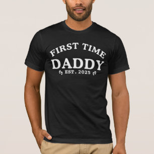 Camiseta Primera Vez Papá Est. Nuevo papá personalizado de