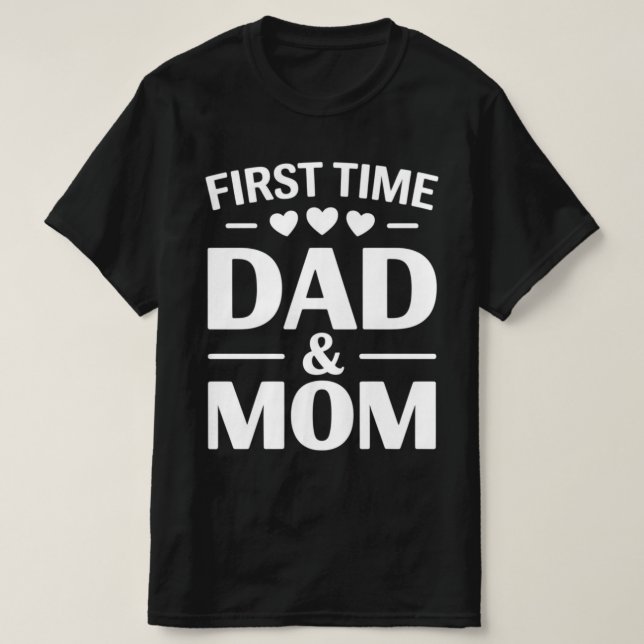 Camiseta Primera vez papá y mamá (Diseño del anverso)