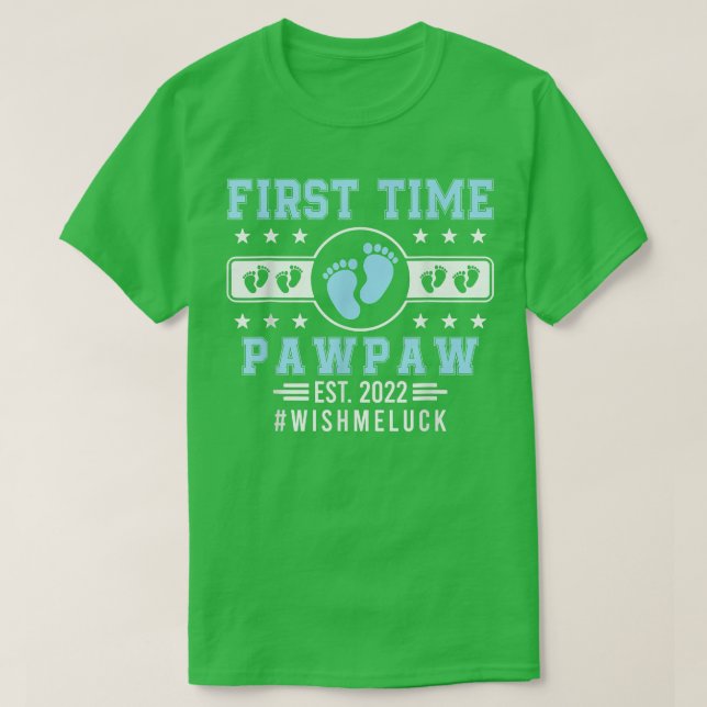 Camiseta Primera Vez Pawpaw Est (Diseño del anverso)