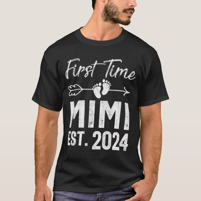 Camiseta Primera Vez Que El Día De La Madre De Mimi 2024 Pr (Anverso)