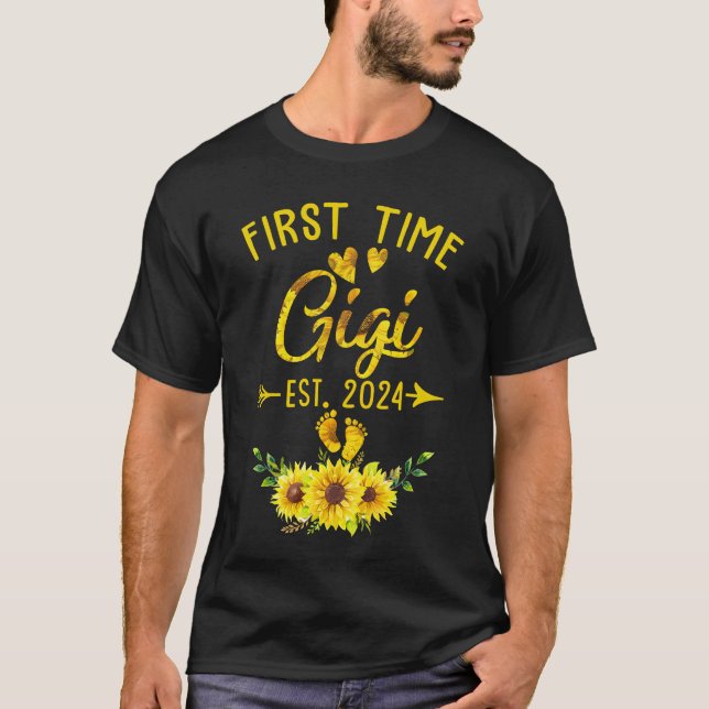 Camiseta Primera Vez Que Gigi Est 2024 Girasol Promocionado (Anverso)