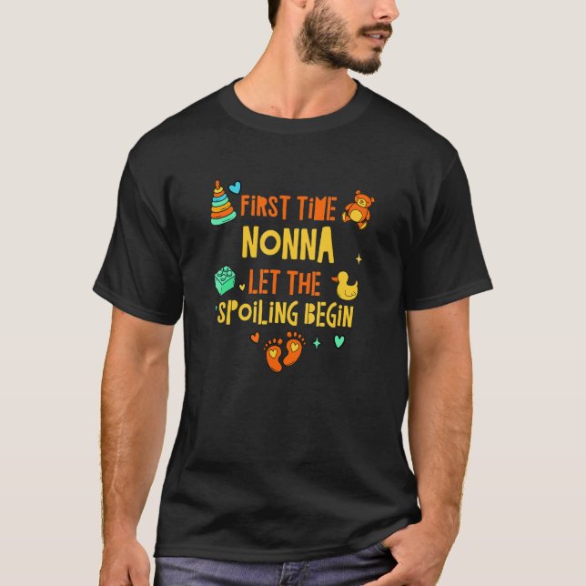 Camiseta Primera vez que Nonna deja que comience el mimo  A (Anverso)