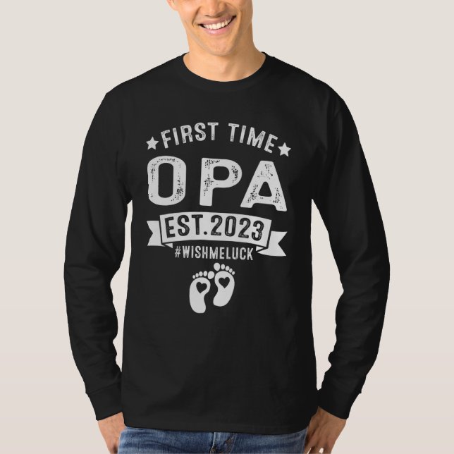 Camiseta Primera vez que Opa deja que comience el mimo Nuev (Anverso)