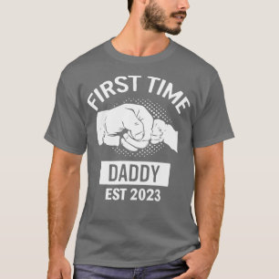Camiseta Primera Vez que papá nuevo padre de los camisas de