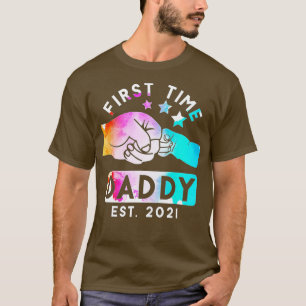 Camiseta Primera vez que papá nuevo papá este 2021 Día de l
