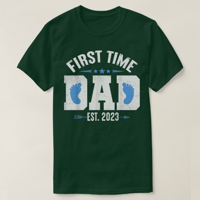 Camiseta Primera Vez Que Papá Se Est (Diseño del anverso)