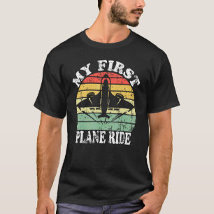 Camiseta Primera Vez Que Vuelo Mi Primer Avión Viaja Chicos