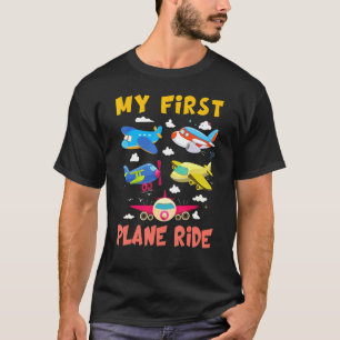 Camiseta Primera Vez Que Vuelo Mi Primer Avión Viaja Jóvene