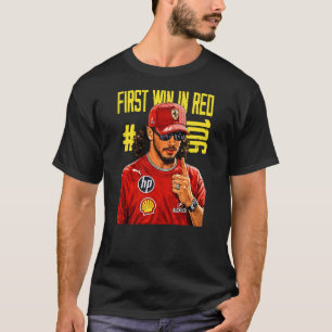Camiseta Primera victoria en rojo Lewis Hamilton Barcelona