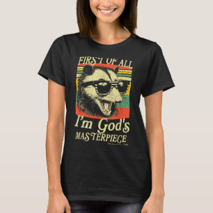 Camiseta Primeramente Soy El Mapache Retró De La Obra Maest