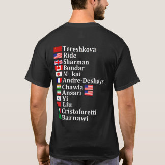 Camiseta Primeras astronautas de todo el mundo