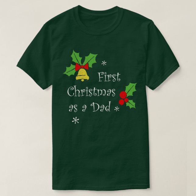 Camiseta Primeras navidades como padre Fiesta de familia Na (Diseño del anverso)