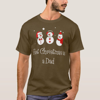 Camiseta Primeras navidades como padre Navidades graciosos 