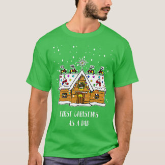 Camiseta Primeras navidades como papa graciosa Santa Navida