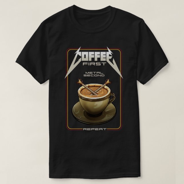 CAMISETA PRIMERO CAFÉ (Diseño del anverso)