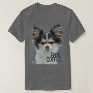 Camiseta Primero, Café. - Chihuahua personalizable