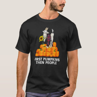 Camiseta Primero Calabazas Luego Personas Yoga Cabra