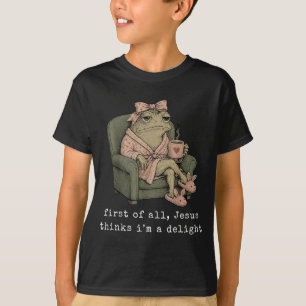 Camiseta Primero De Jesús Piensa Un Delicioso Sapo Rana De