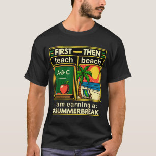 Camiseta Primero enseñe al maestro de la playa Estoy ganand