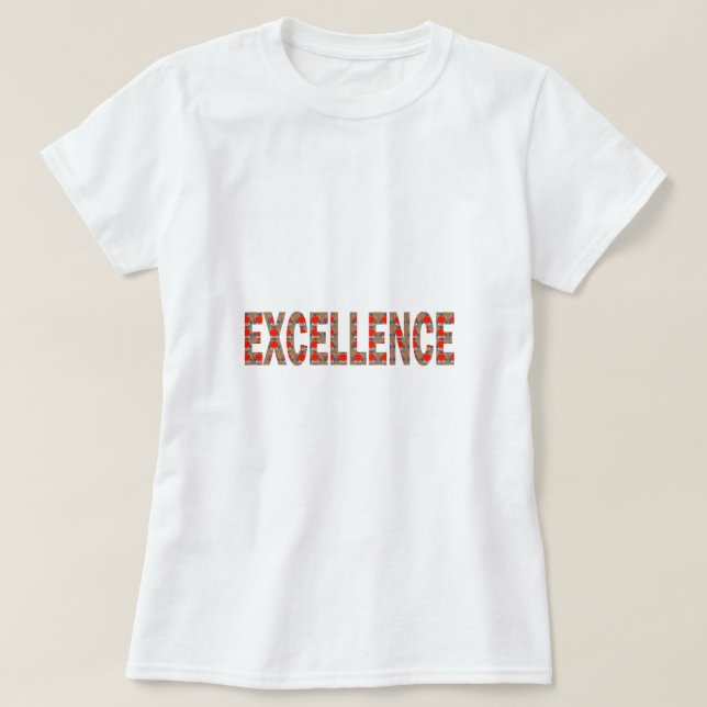 Camiseta Primero EXCELENTE del logro de la calidad de la (Diseño del anverso)