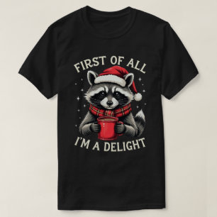 Camiseta Primero que nada soy un mapache divertido de Navid