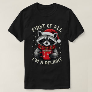 Camiseta Primero que nada soy un mapache divertido de Navid