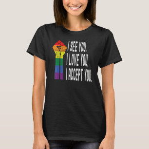 Camiseta Primero veo que te amo, te acepto como gay