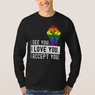 Camiseta Primero veo que te amo, te acepto como gay