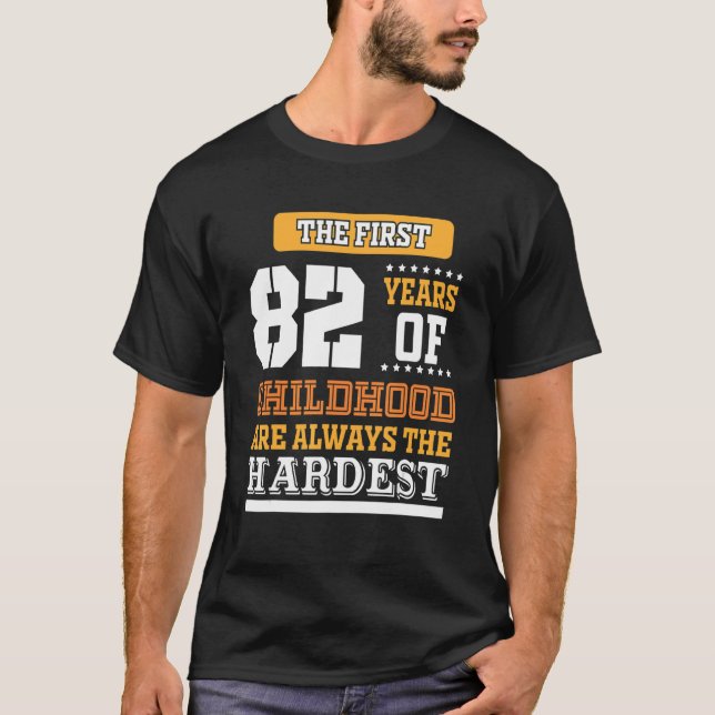 Camiseta Primeros 82 Años De Infancia (Anverso)