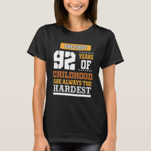 Camiseta Primeros 92 Años De Infancia