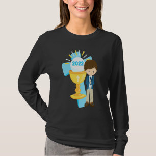 Camiseta Primeros chicos cruzan Rosary Blue 2022 Godson