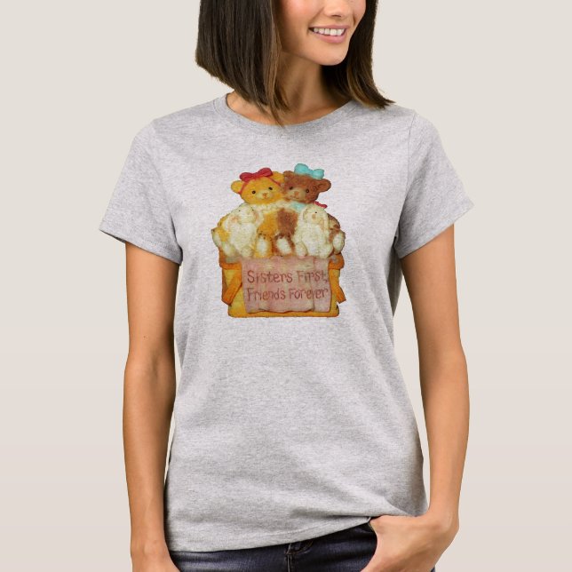Camiseta Primeros de los amigos de las hermanas osos de (Anverso)