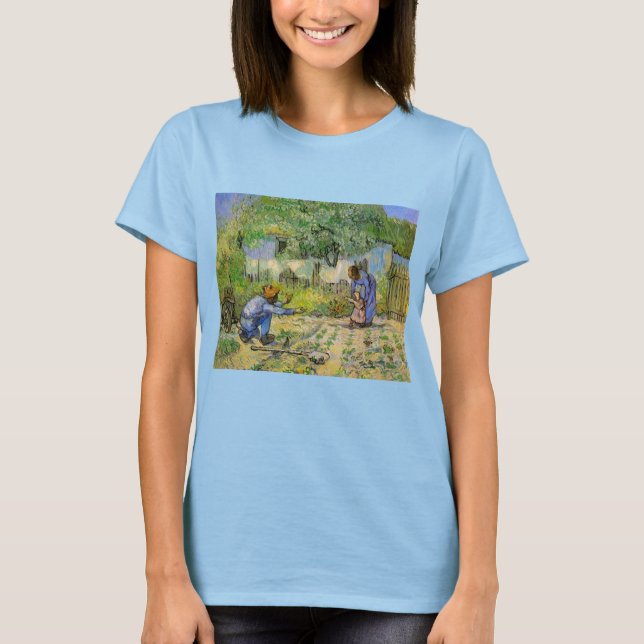 Camiseta Primeros pasos (después del Millet) de Vincent van (Anverso)