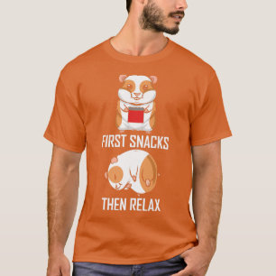 Camiseta Primeros refrigerios y luego el divertido cerdo de