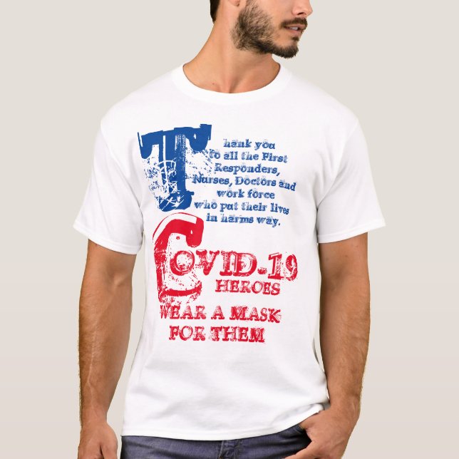 CAMISETA PRIMEROS RESPONSABLES, ENFERMERA, MÉDICAS GRACIAS (Anverso)