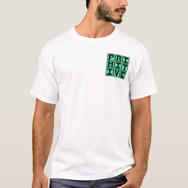 Camiseta Primitivo, Anticuado (Anverso)