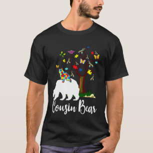 Camiseta Primo: Autismo del oso Concienciación Apoyo al amo