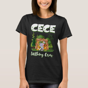 Camiseta Primo Birthday Crew Zoo Bday Safari Fiesta Celebra