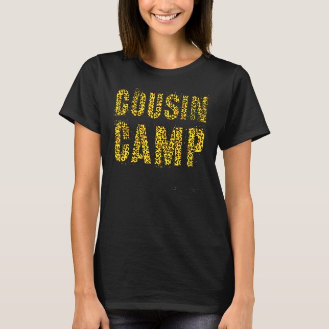 Camiseta Primo Campamento Leopardo Imprimir Reeducación Nan (Anverso)